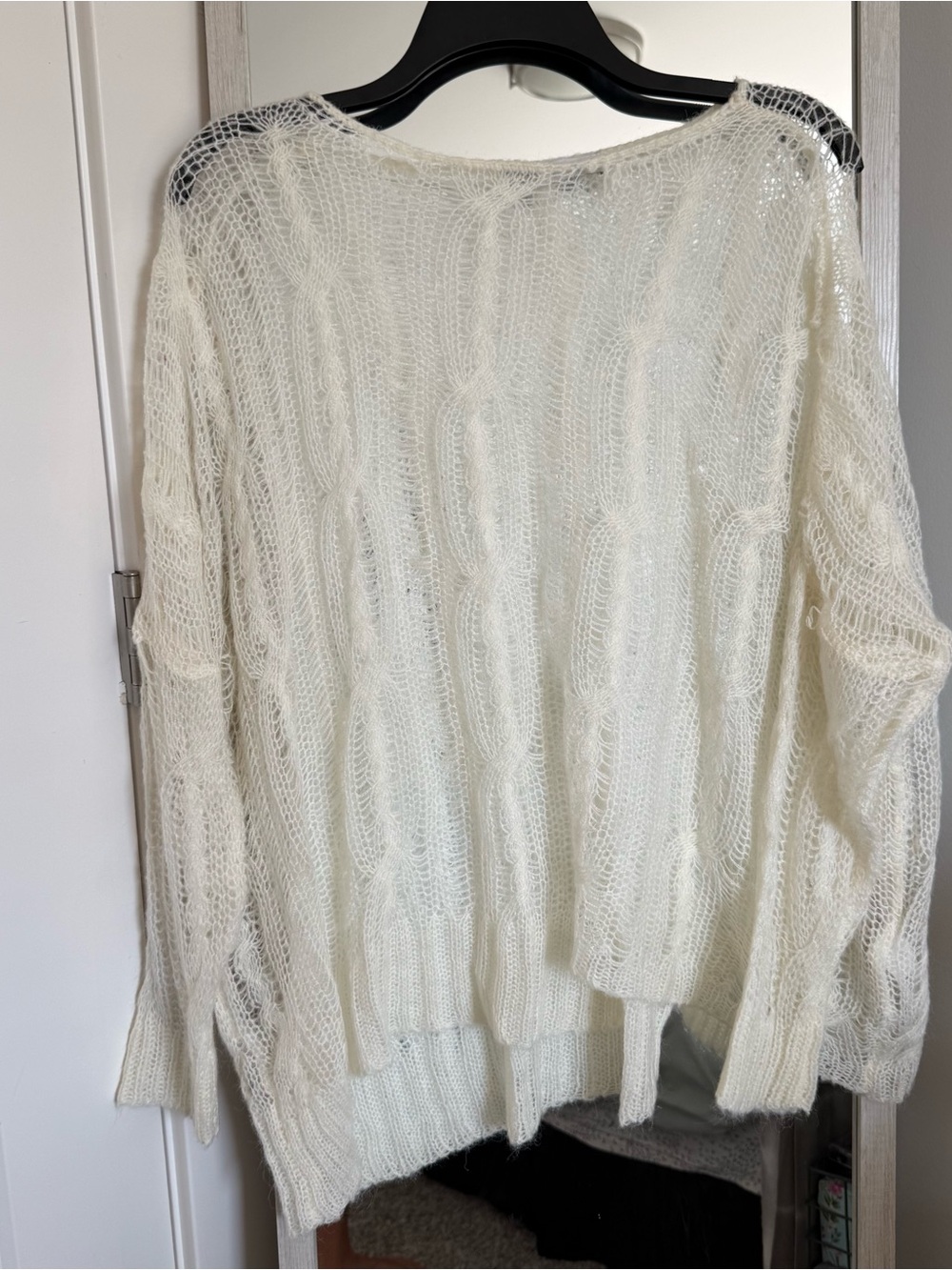 Zara Oversized Distressed Knit Sweater